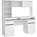 Dmora Eckschreibtisch Agnella Weiß