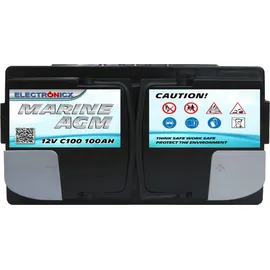 Electronicx AGM Batterie 100 Ah 12V 17,5 cm x 19 cm