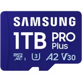 Samsung PRO Plus MB-MD1T0SA/EU MicroSDXC-Speicherkarte, 1 TB, Lesegeschwindigkeit bis zu 180 MB/s
