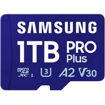 Samsung PRO Plus MB-MD1T0SA/EU MicroSDXC-Speicherkarte, 1 TB, Lesegeschwindigkeit bis zu 180 MB/s