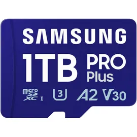 Samsung PRO Plus MB-MD1T0SA/EU MicroSDXC-Speicherkarte, 1 TB, Lesegeschwindigkeit bis zu 180 MB/s