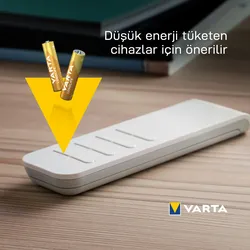 Varta Batterie Alkaline, Micro, AAA, LR03, 1.5V Longlife, Retail Blister (4-Pack)