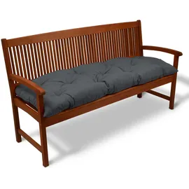 Beautissu Bankauflage 100 x 50 x 10 cm grau 1 St.