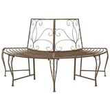 vidaXL Baumbank 160 x 80 x 89 cm Antikbraun
