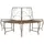 vidaXL Baumbank 160 x 80 x 89 cm Antikbraun