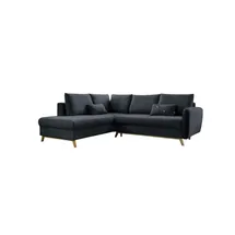 miuform Ecksofa mit Schlaffuntkion Scandic Lagom ¦ grau ¦ Maße (cm): B: 242 H: 90