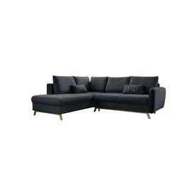miuform Ecksofa mit Schlaffuntkion Scandic Lagom ¦ grau ¦ Maße (cm): B: 242 H: 90