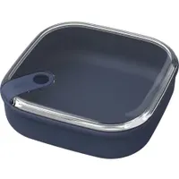 Rotho Frischhaltedose 1 l flach ELA Vorratsbehälter, Blau
