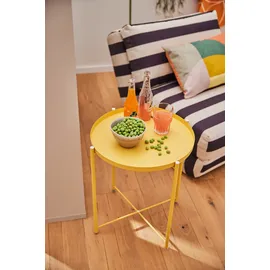 Hofmann Living And More Beistelltisch 47 cm Holz gelb