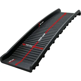 Wiltec Hunderampe faltbar 156 x 40 cm Schwarz
