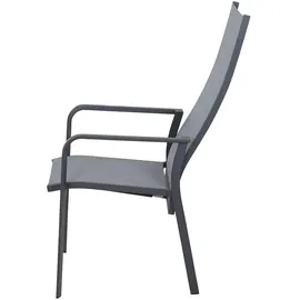 Siena Garden Carlton Dining Move Gartenstuhl 60 x 120 x 113 cm dunkelgrau