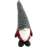 Expo-Börse X-MAS Weihnachts Wichtel Mann stehend 55 cm mit grauer Zipfelmütze