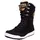 Guggen Mountain Winterstiefel HPC58 Damenwinterstiefel Fellstiefel wasserdicht Stiefel Damen Winterstiefel Stiefel Lederstiefel Lammfell schwarz 36 EU