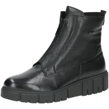 CAPRICE Damen Stiefel ohne Absatz aus Leder Wasserabweisend, Schwarz (Black Nappa), 39 EU