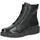 CAPRICE Damen Stiefel ohne Absatz aus Leder Wasserabweisend, Schwarz (Black Nappa), 39 EU