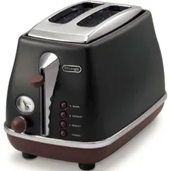 DeLonghi Toaster CTOV 2103.BKsw/leder