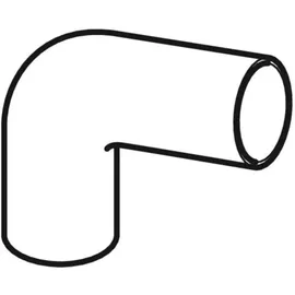 Geberit PE Anschlussbogen 90 Grad DN 56x50mm für Manschette