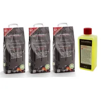 Lotusgrill Buchenholzkohle 3X 2,5 kg Sack inkl. LotusGrill Brennpaste 500 ml, beides entwickelt für raucharmes Grillen mit dem LotusGrill