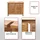 Mendler Waschbeckenunterschrank 80 x 60 x 40 cm braun