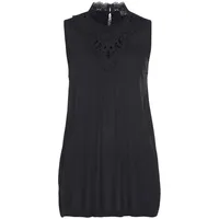 LASCANA Spitzentop Damen schwarz Gr.32/34