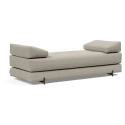 Innovation Living - Sigmund Indu Schlafsofa, 200 x 84 cm, natur (579 Kenya Gravel)