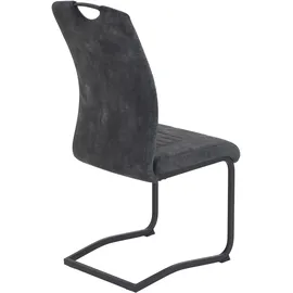 Hela Schwingstuhl Riga, 2er-Set anthrazit B/H/T: ca. 44x100x60 cm - anthrazit