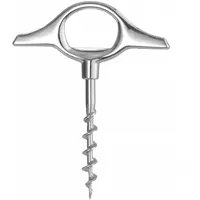 HENDI Französischer Korkenzieher, Sommelier, Kellnermesser, vernickeltem Karbonstahl, 10,5cm