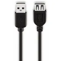 goobay USB-A 1,8 m Schwarz