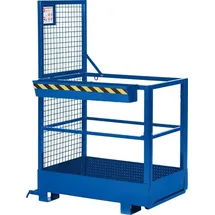 R+R INDUSTRIETECHNIK Arbeitskorb Stahl 800x800x1910mm Reinorange/enzianblau