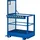 R+R INDUSTRIETECHNIK Arbeitskorb Stahl 800x800x1910mm Reinorange/enzianblau
