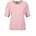 Kurzgröße Kaschmir-Halbarmpullover mit Rundhals Pink 25