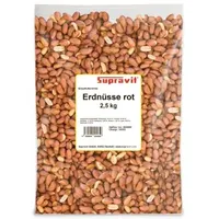 Supravit Erdnüsse rot mit Haut Meisen Wildvögel 2,5 kg