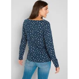 bonprix Langarmshirt Blau L