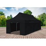 Faltpavillon Faltzelt Pavillon 3x9 Schwarz Gartenzelt Klappzelt Wasserdicht