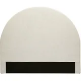 miliboo Bettkopfteil rund B160 cm beiger Stoff Naomy