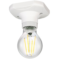 ledscom.de Deckenleuchte Elektra eckig inkl. E27 LED Lampen 6,96W 963lm warmweiß, 3-Stufen Dimmen ohne Dimmer mit Lichtschalter
