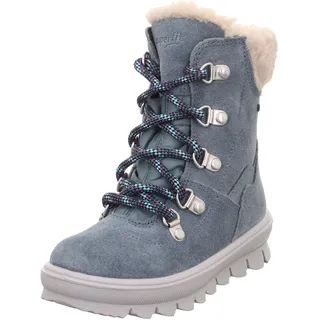 superfit Mädchen Flavia Warm Gefütterte Gore-tex Schneestiefel, Blau Lila 8000, 28 EU Weit