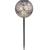 GLOBO Solarleuchte Metall 54 cm inkl. LED silber