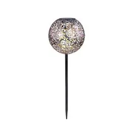 GLOBO Solarleuchte Metall 54 cm inkl. LED silber