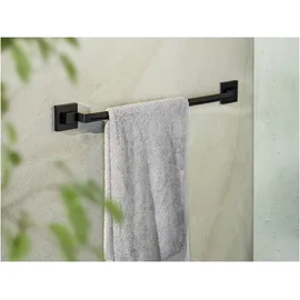 Wenko Vacuum-Loc® Badetuchstange Quadro Schwarz