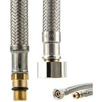 tecuro Sanitärarmaturen Anschlussschlauch M10x1 kurz - 3/8 ÜWM x 340 mm