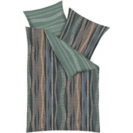 KAEPPEL Curvy Gestreift Grau 155 x 220 cm + 80 x 80 cm