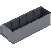 ALUTEC München Sichtlagerkasten Kunststoff 300 x 91 x 81 mm Dunkelgrau