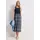 STREET ONE Midikleid mit allover Print Blau 42