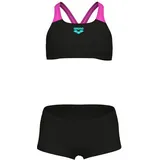 Arena Bikini Solid L Schwarz/Pink 128