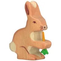 HOLZTIGER Hase mit Karotte