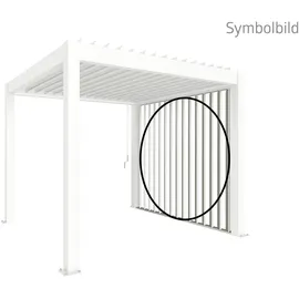 Biohort Lamellenseitenwand für Pergola 2 Stück 1,93 x 2,35 m Weiß