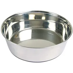 TRIXIE Edelstahlschüssel mit Gummiboden 1 l/17cm