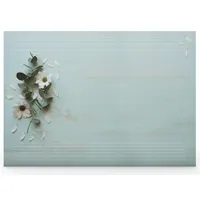 Schreibtischunterlage aus Papier DIN A2 | Abreißblock | Design "Zarte Margeriten" | 25 Blatt | Notiz Unterlage | mit extra Kalenderblatt (mit transp. Schutzleiste)