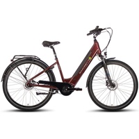 Saxonette Deluxe Sport E-Bike bordeaux - 50 cm Rahmenhöhe: